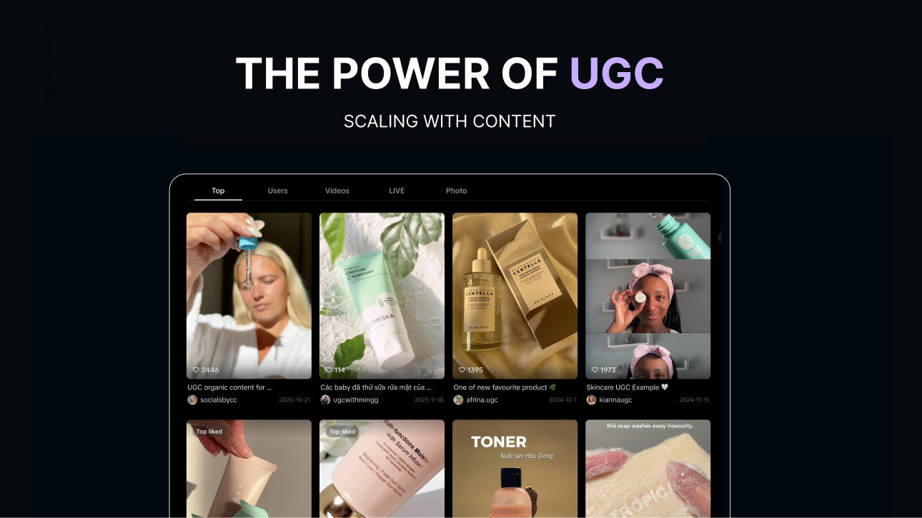 The Power of UGC — Scaling with Content